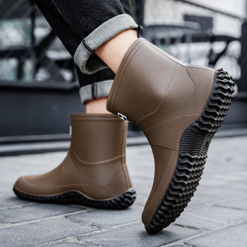 Nieuwe heren halfhoge regenlaa - Fishing Boots recensie en prijs