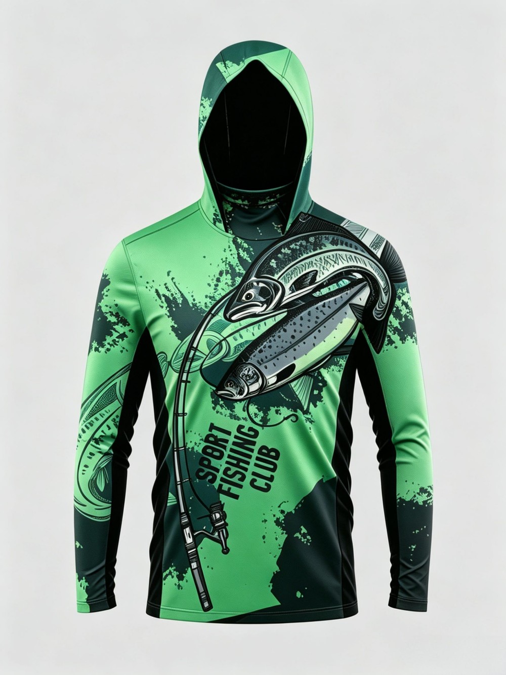 UPF50+ Camo Heren Lange Mouw V - Fishing Hoodie recensie en prijs